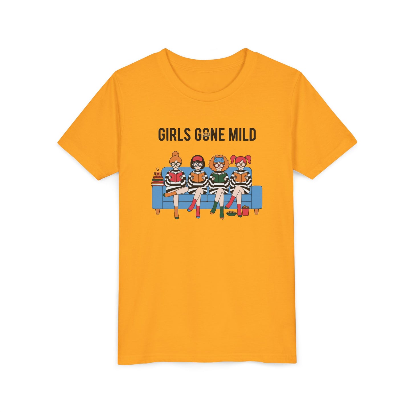 "Girls Gone Mild" Youth Tee – Cute Reading Club Graphic T-Shirt