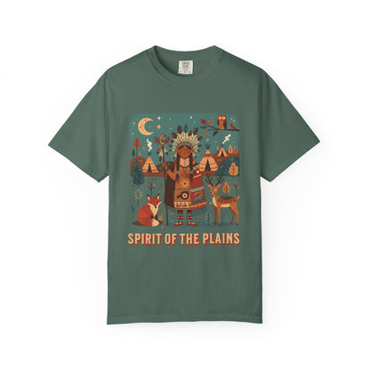 'Spirit of the Plains' T-Shirt — Native-Inspired Spiritual Graphic Tee