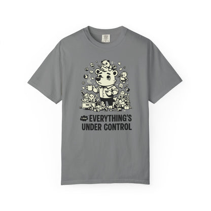 "Everything’s Under Control... I Think" T-Shirt — Cute Chaos Cartoon Tee