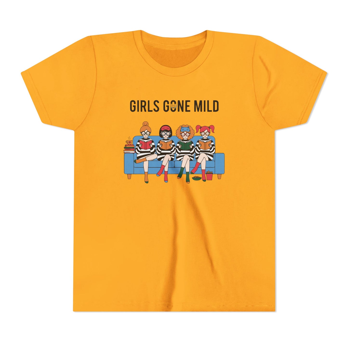 "Girls Gone Mild" Youth Tee – Cute Reading Club Graphic T-Shirt