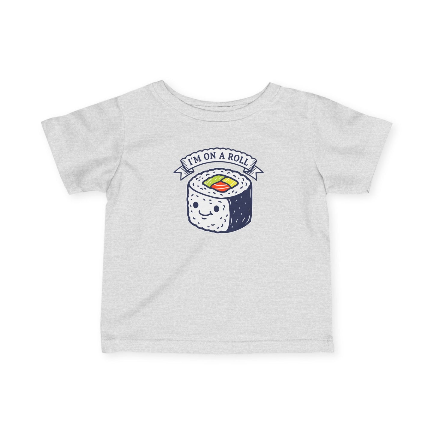 "I'm On A Roll" Infant Tee — Cute Sushi Baby Shirt
