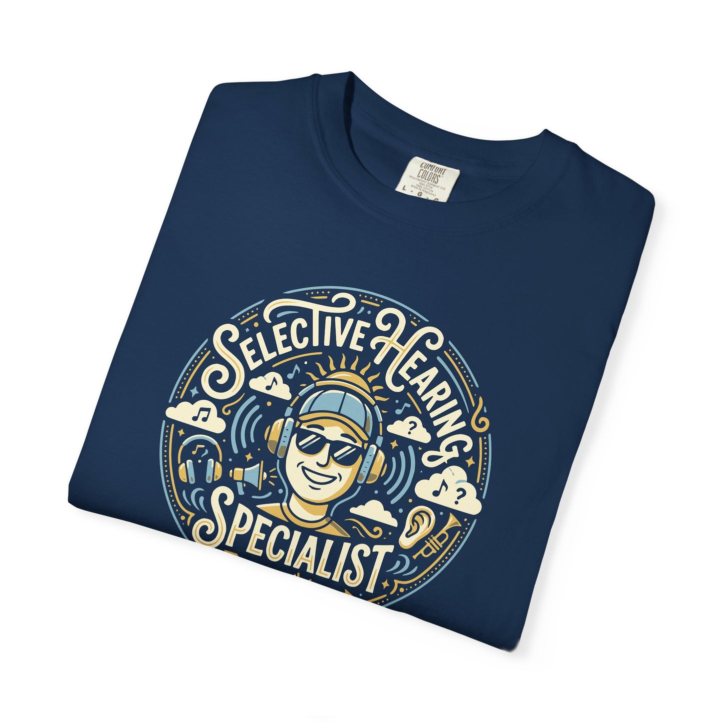 Selective Hearing Specialist T-Shirt — Funny Earbuds Graphic Tee