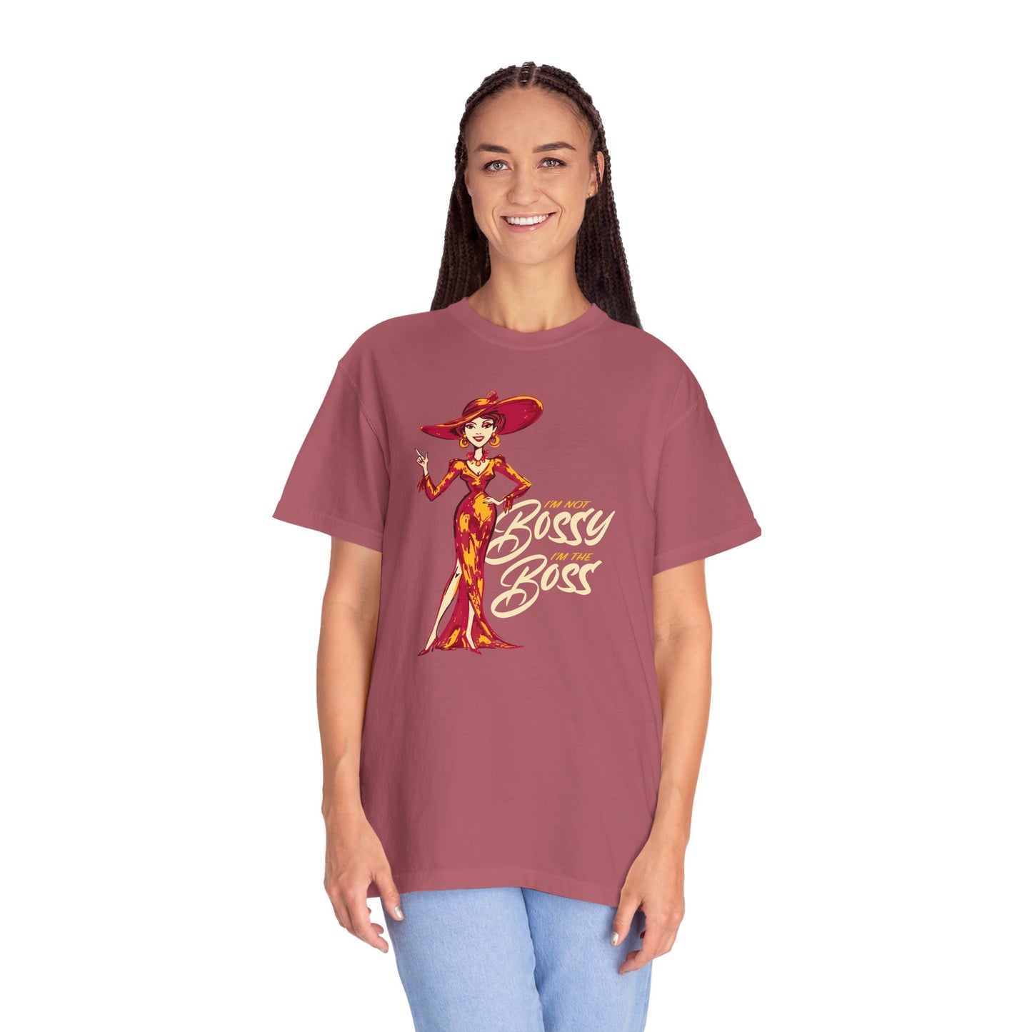 "I'm not Bossy, I'm the Boss" Graphic T-Shirt — Vintage Glam Lady Fashion Tee