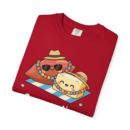 "On vacation with my butter half" Couples Tee —  Cute Vacation Yam Butter Summer T-Shirt
