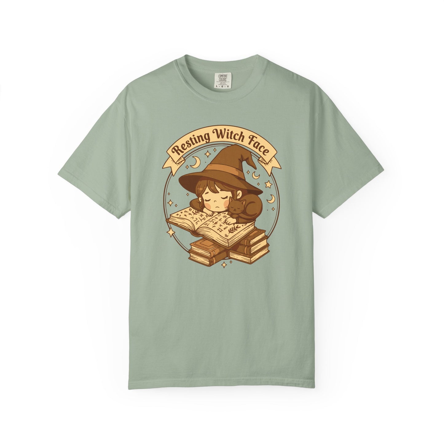 Resting Witch Face T-Shirt — Cute Witch Sleeping Graphic Tee