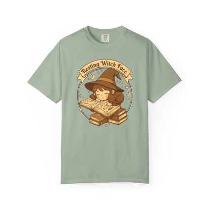 Resting Witch Face T-Shirt — Cute Witch Sleeping Graphic Tee