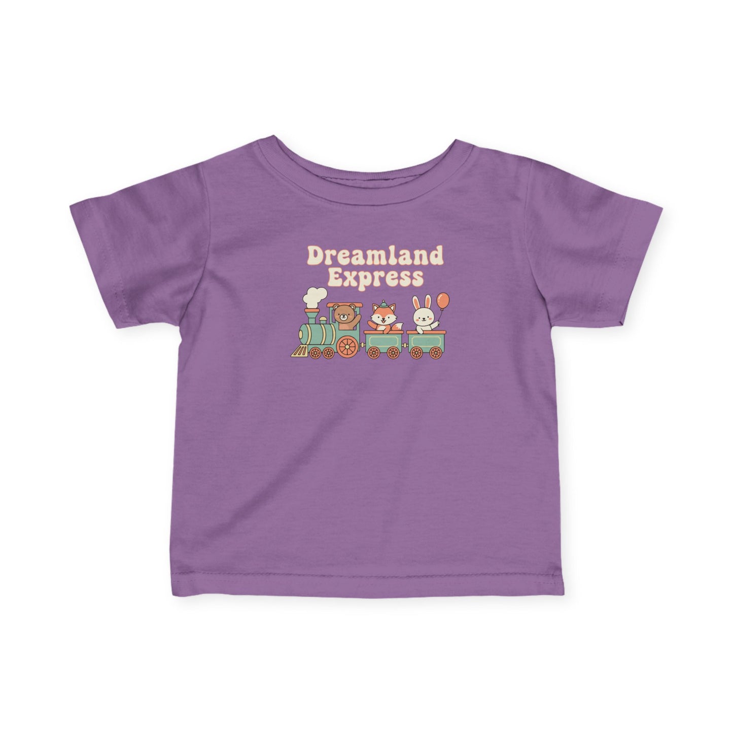 "Dreamland Express" Infant Tee — Cute Train Graphic Baby Shirt