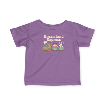 "Dreamland Express" Infant Tee — Cute Train Graphic Baby Shirt