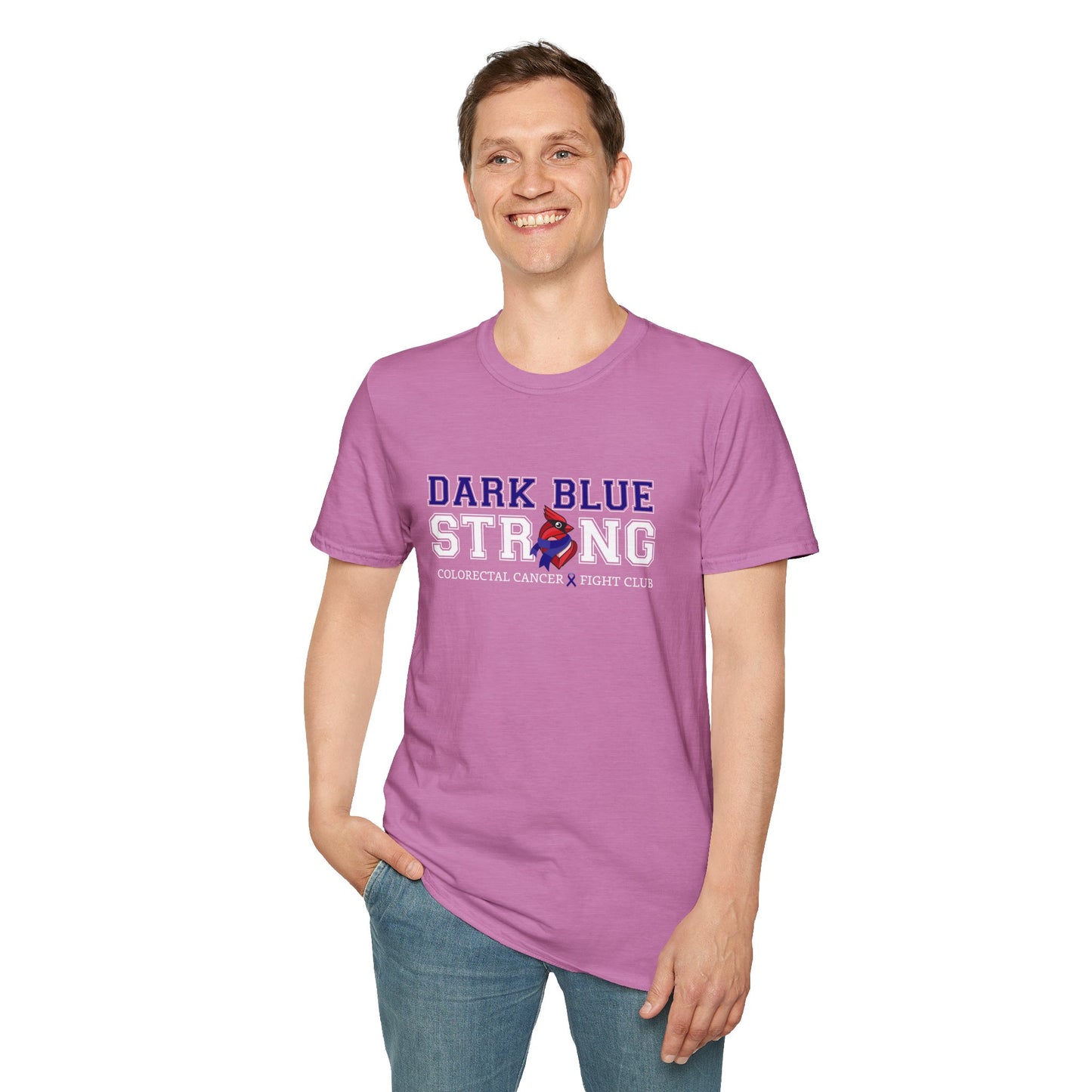 Dark Blue Strong T-Shirt — Colorectal Cancer Awareness Support Tee