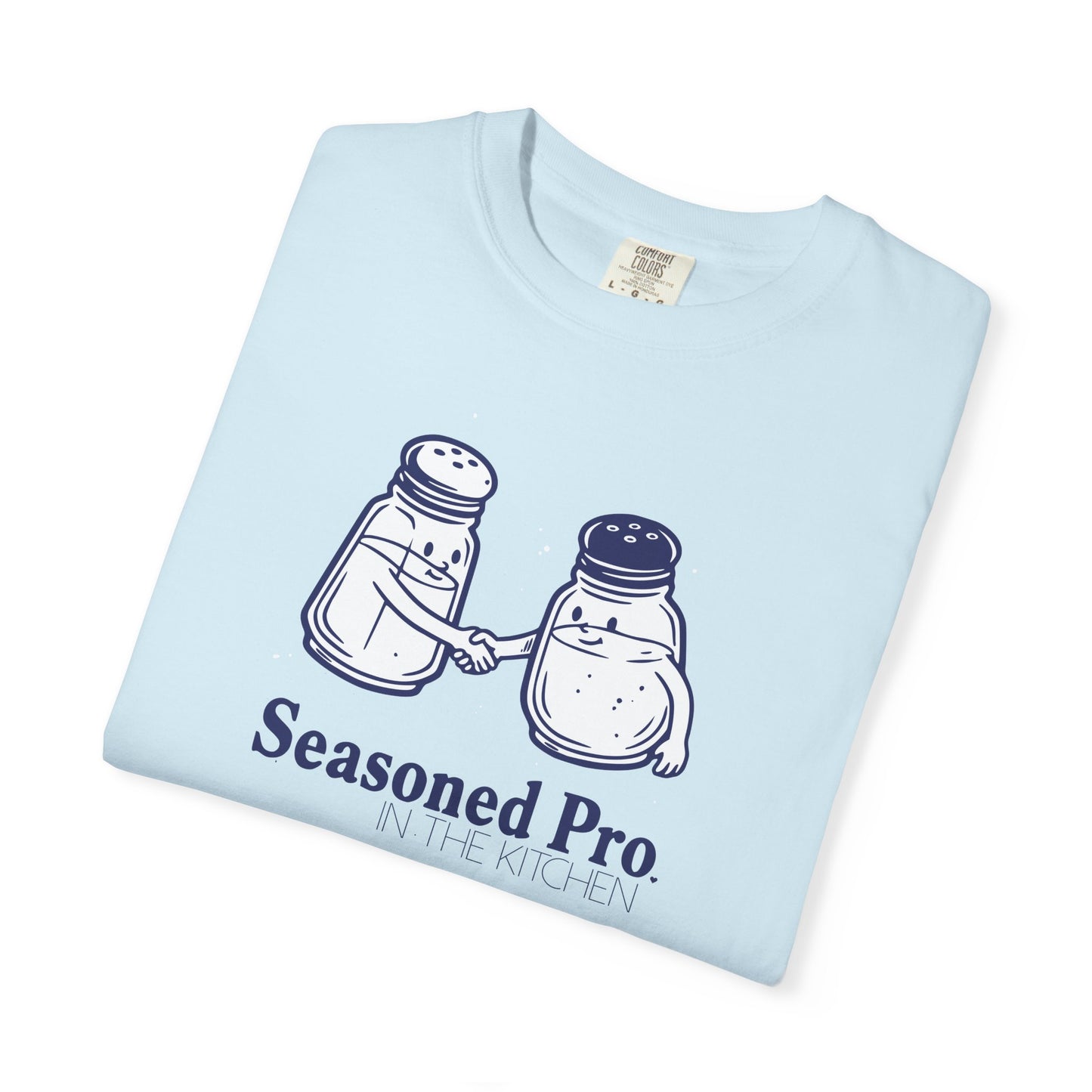 "Seasoned Pro in the Kitchen" T-Shirt — Funny Salt & Pepper Shakers Chef Graphic Tee