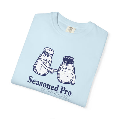 "Seasoned Pro in the Kitchen" T-Shirt — Funny Salt & Pepper Shakers Chef Graphic Tee