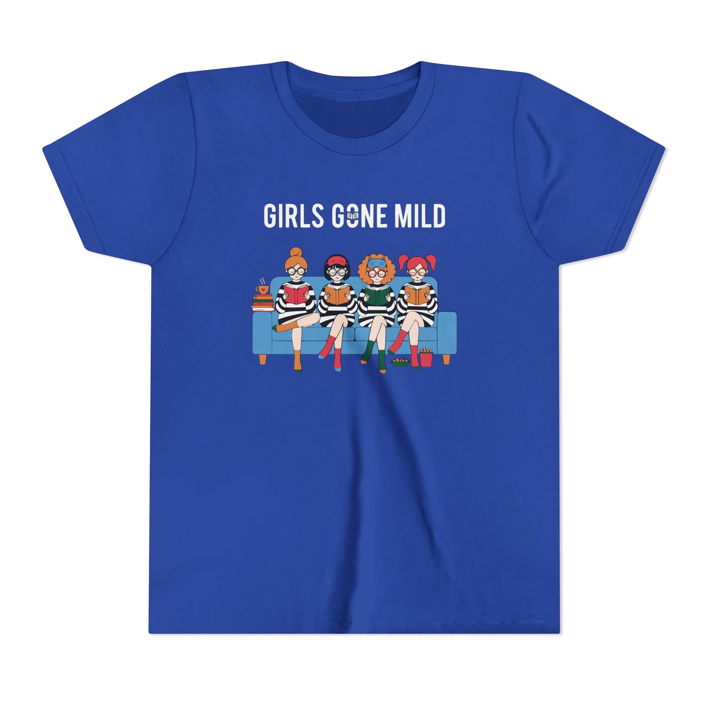"Girls Gone Mild" Youth Tee – Cute Reading Club Graphic T-Shirt