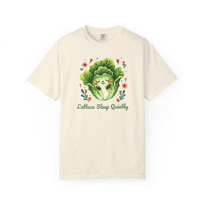 Lettuce Sleep Quietly T-Shirt — Cute Sleeping Lettuce Graphic Tee