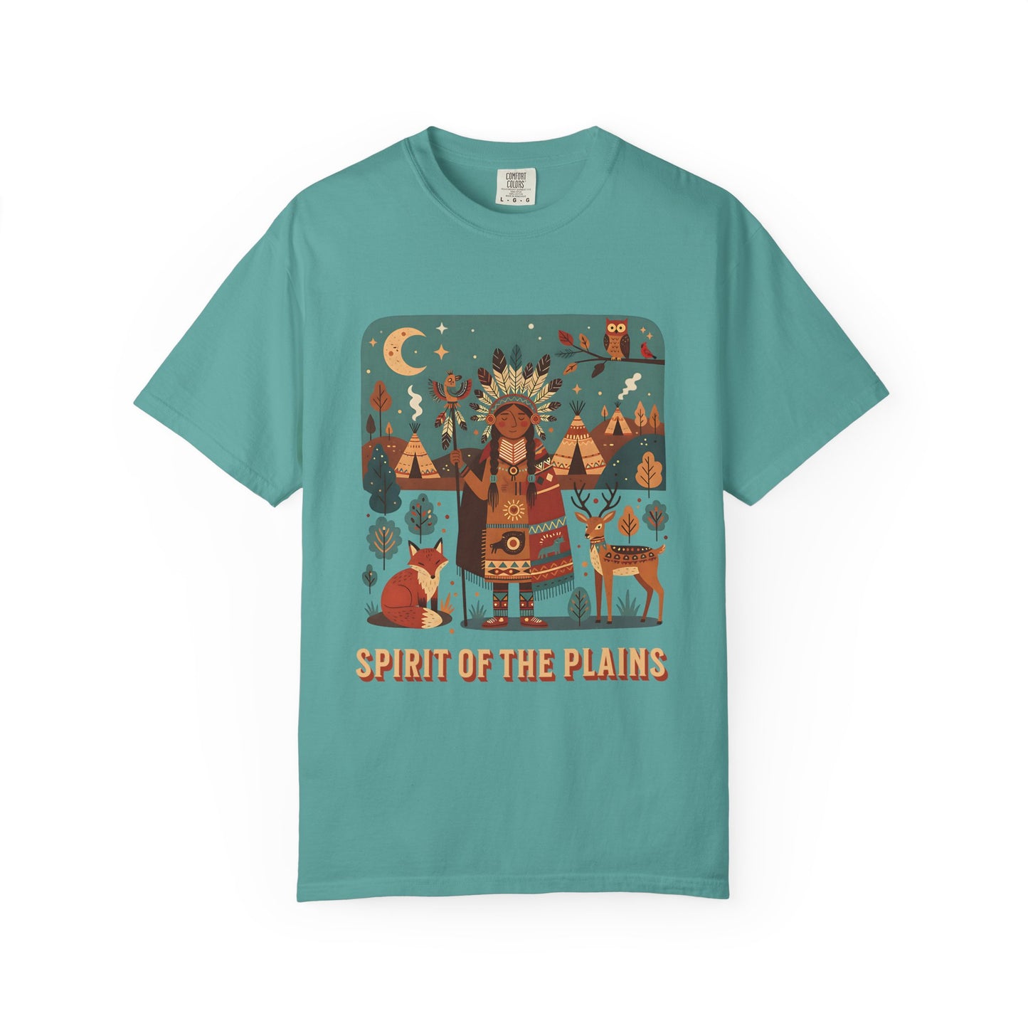 'Spirit of the Plains' T-Shirt — Native-Inspired Spiritual Graphic Tee