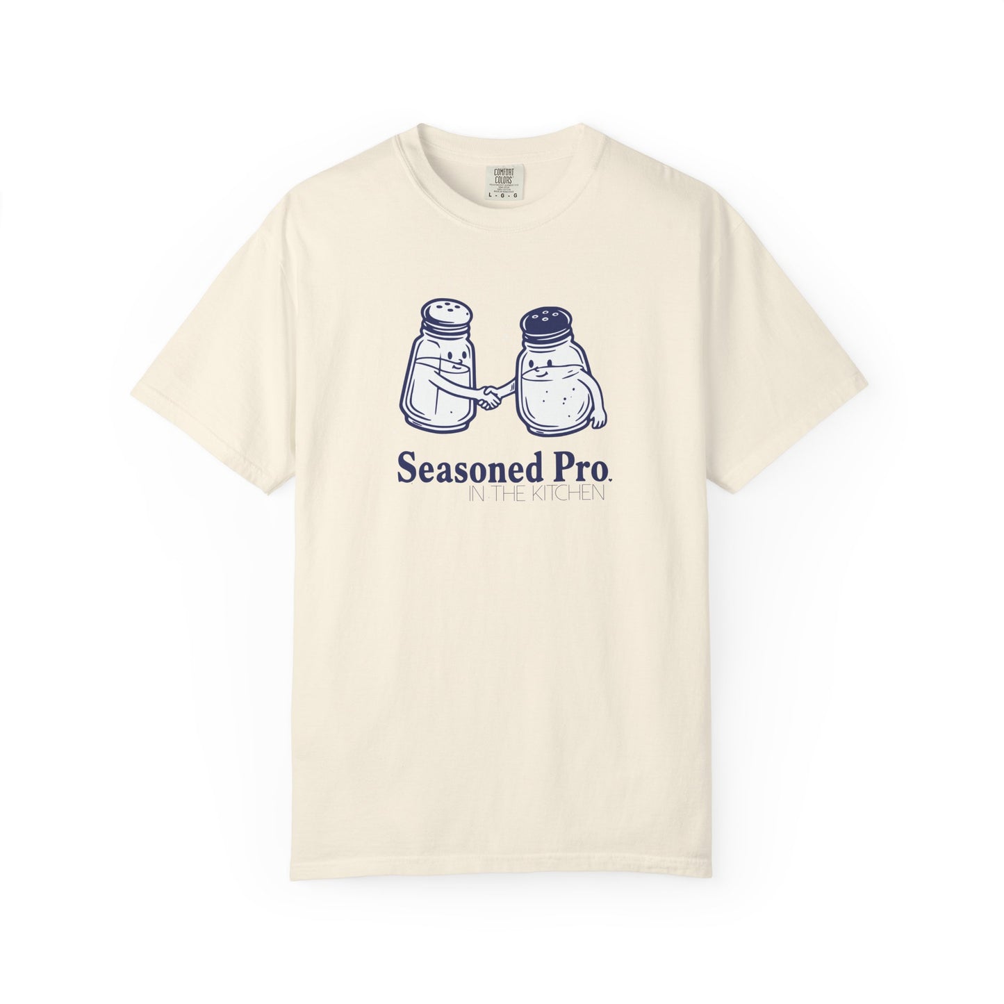 "Seasoned Pro in the Kitchen" T-Shirt — Funny Salt & Pepper Shakers Chef Graphic Tee