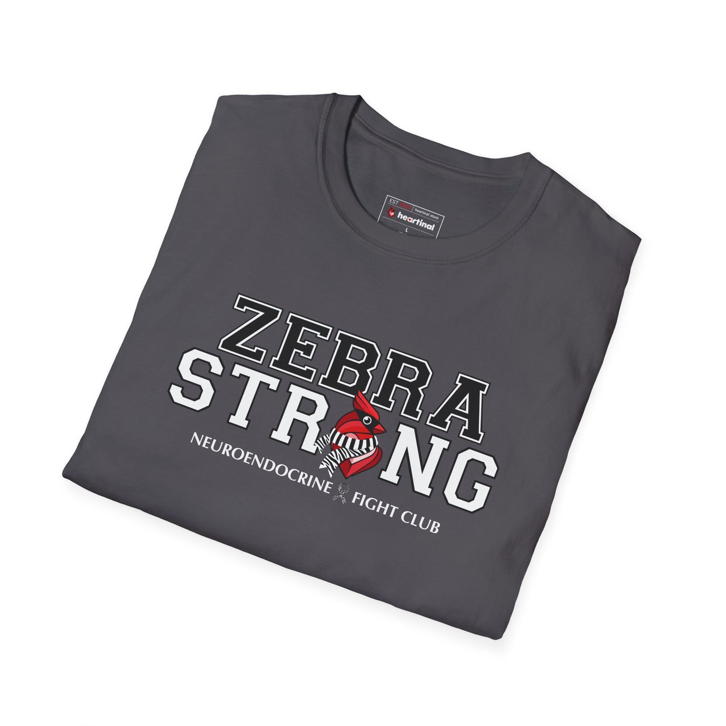 Zebra Strong T-Shirt — Neuroendocrine Cancer Fight Club Awareness Support Tee