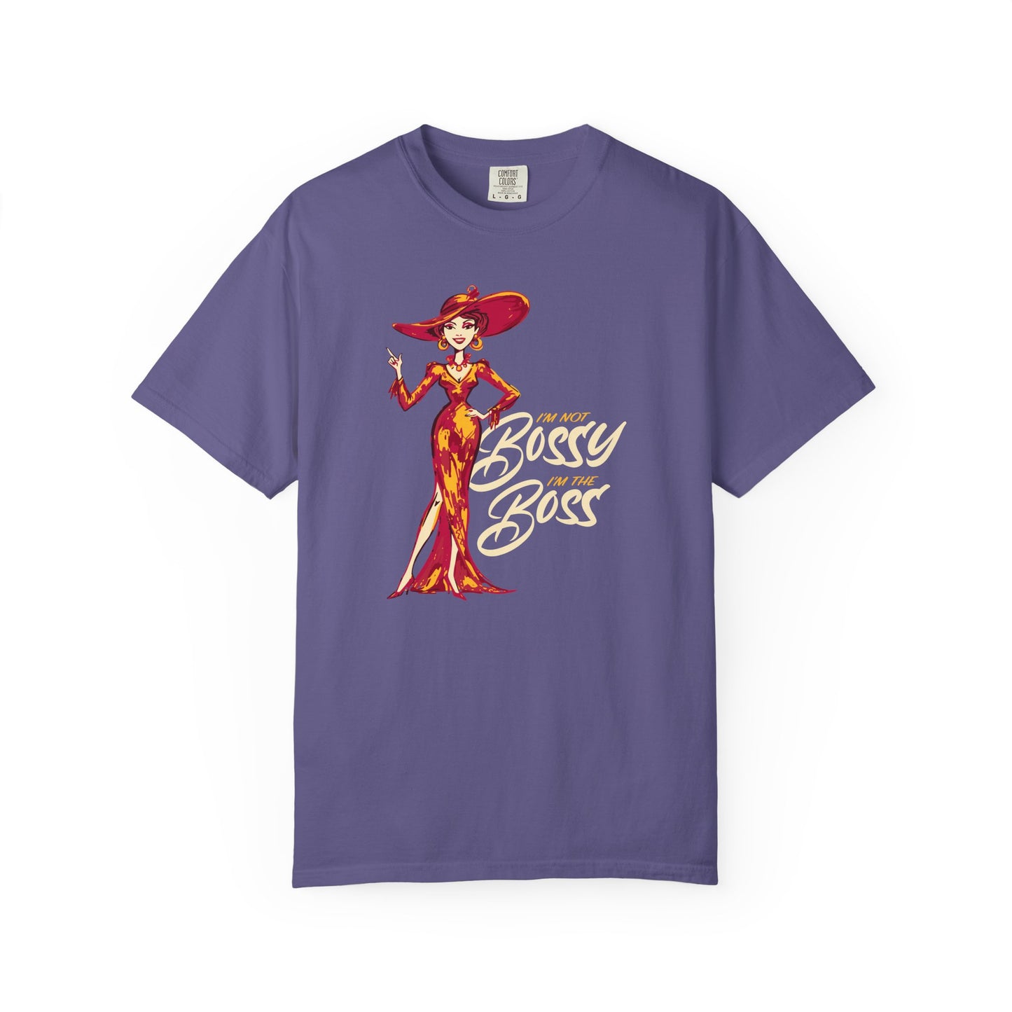 "I'm not Bossy, I'm the Boss" Graphic T-Shirt — Vintage Glam Lady Fashion Tee