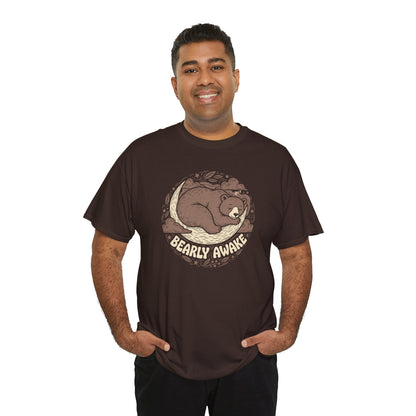 Bearly Awake T-Shirt — Cute Sleeping Bear Graphic Tee