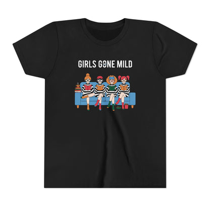 "Girls Gone Mild" Youth Tee – Cute Reading Club Graphic T-Shirt