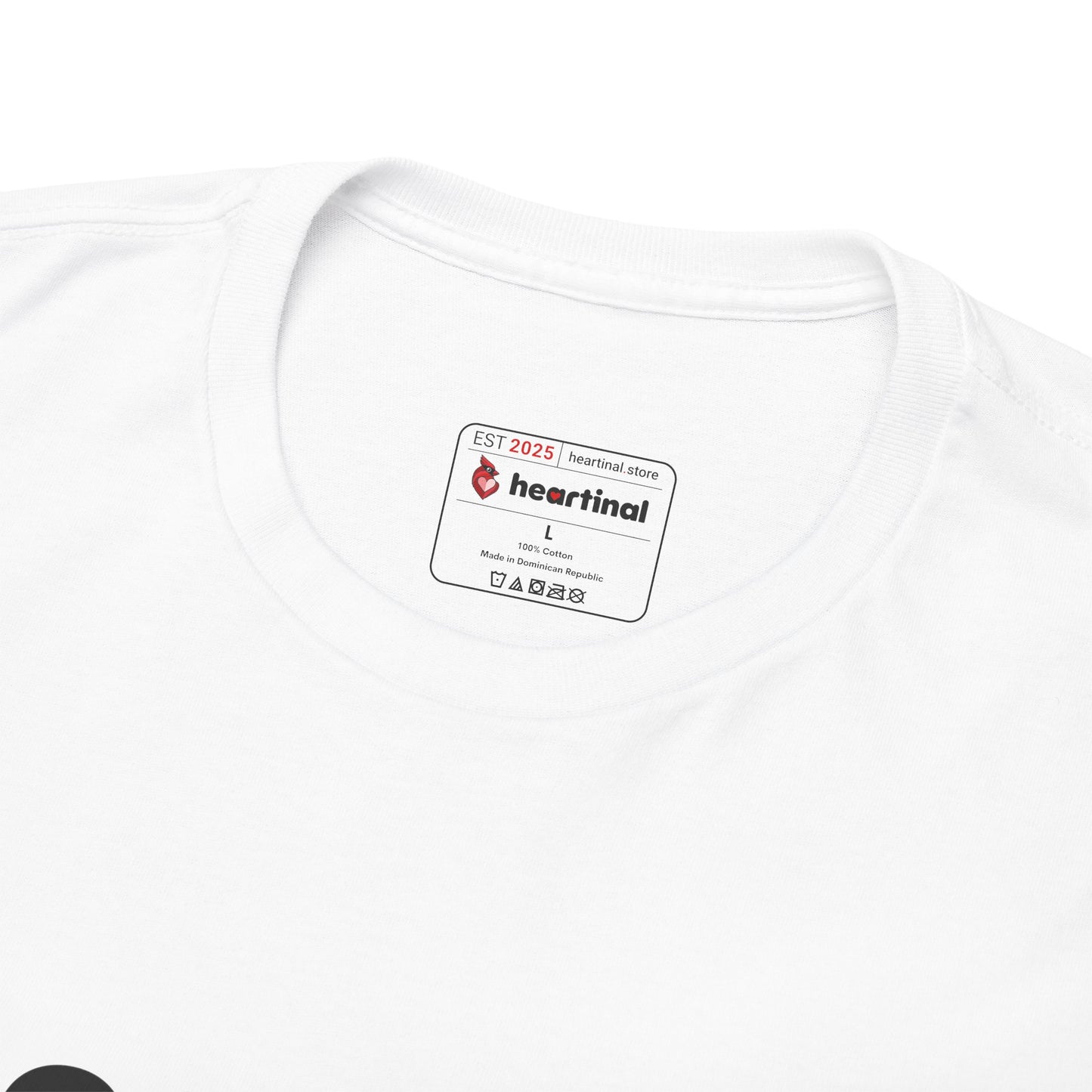 heartinal® "Heart on Your Sleeve" T-Shirt — Wordmark Logo Front with "Nutrition Facts" Back Tee