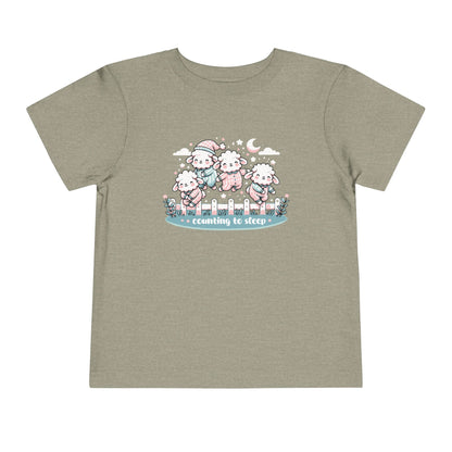 "Counting to Sleep" Toddler Tee — Cute Sleepy Sheep Bedtime Shirt