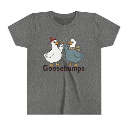 "Goosebumps" Youth Tee - Cute Winter Geese Kids Shirt