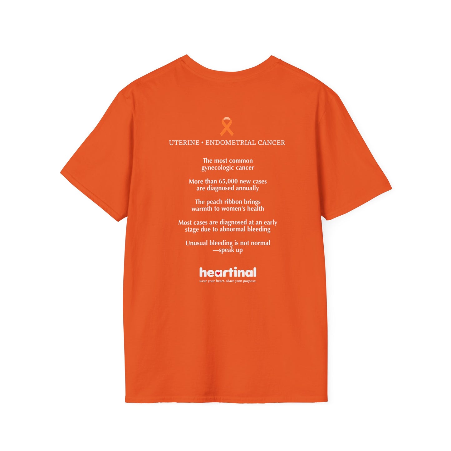 Peach Strong T-Shirt — Uterine Endometrial Cancer Fight Club Awareness Tee