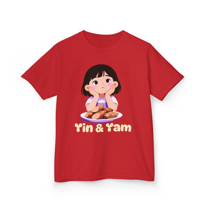 "Yin & Yam" Youth Tee — Cute Girl Sweet Potato Graphic Kids T‑Shirt