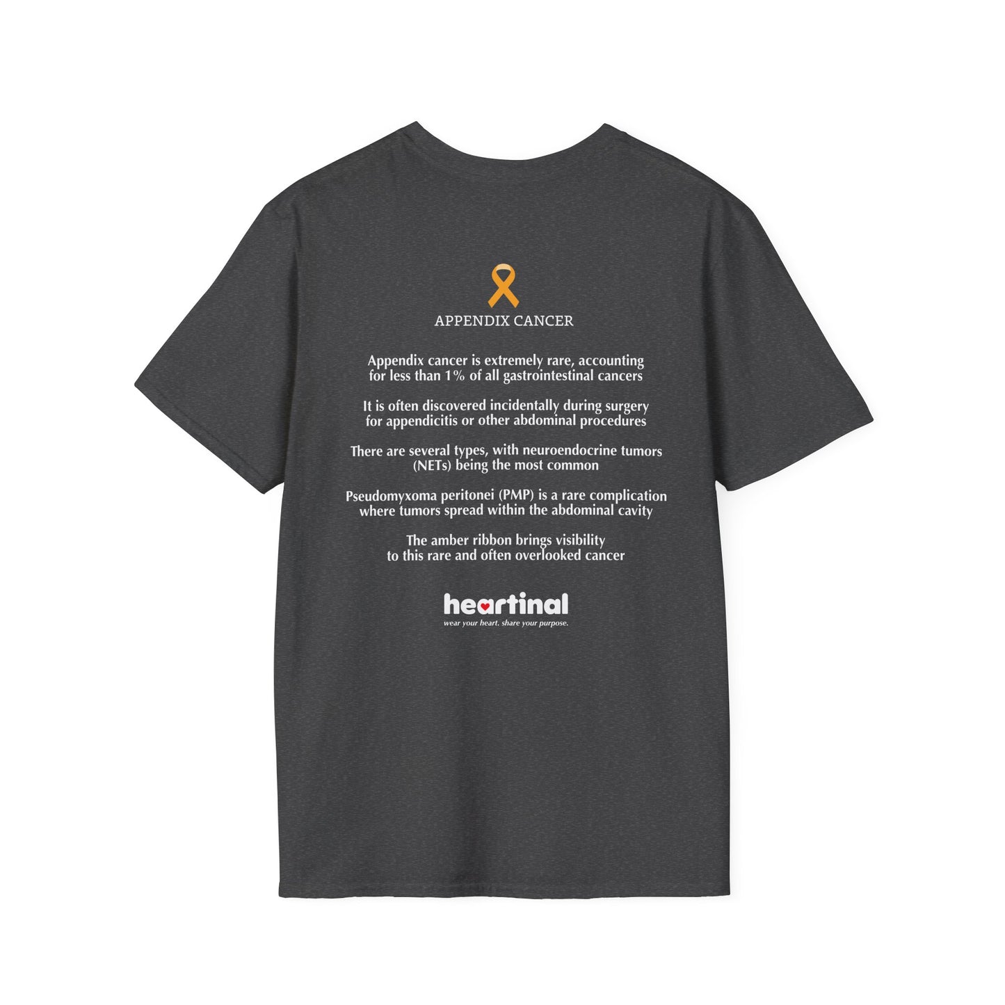 Amber Strong T-Shirt — Appendix Cancer Fight Club Support Tee