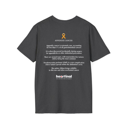Amber Strong T-Shirt — Appendix Cancer Fight Club Support Tee
