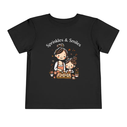 "Sprinkles & Smiles" Toddler Tee —  Mom & Me Baking Graphic Shirt