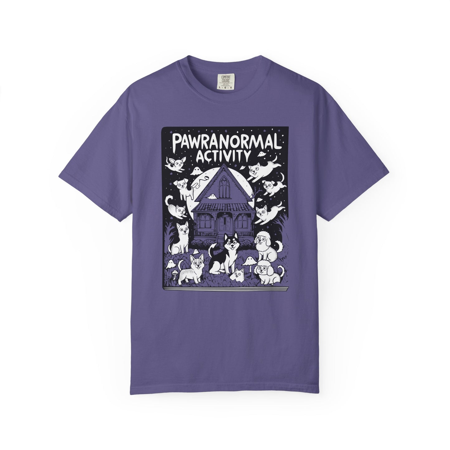 "Pawranormal Activity" Dog T-Shirt - Haunted House Fun Graphic Tee