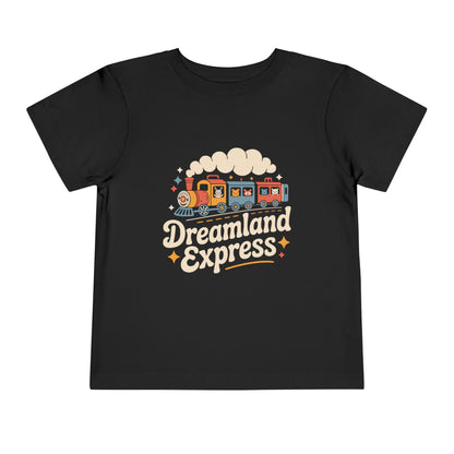 "Dreamland Express" Toddler Tee — Cute Train Kids Graphic T-Shirt