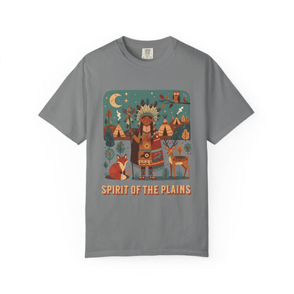 'Spirit of the Plains' T-Shirt — Native-Inspired Spiritual Graphic Tee