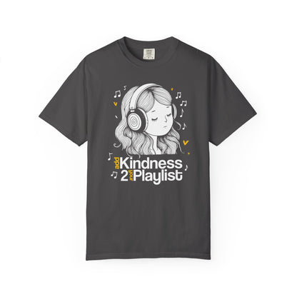 "Add Kindness 2 Your Playlist" T-Shirt — Cute Inspirational Music Lover Graphic Tee