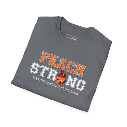 Peach Strong T-Shirt — Uterine Endometrial Cancer Fight Club Awareness Tee