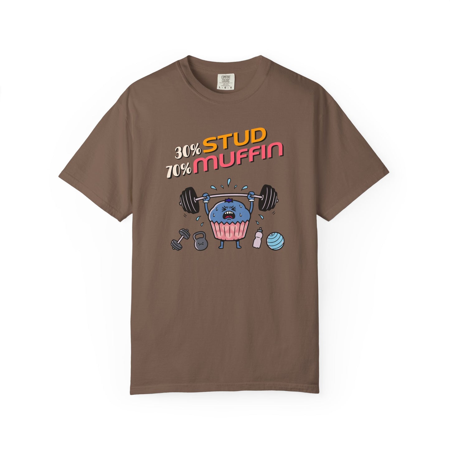 "Stud Muffin" T-Shirt — Cute Funny Gym Cupcake Fitness Design