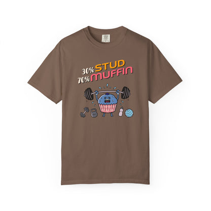 "Stud Muffin" T-Shirt — Cute Funny Gym Cupcake Fitness Design
