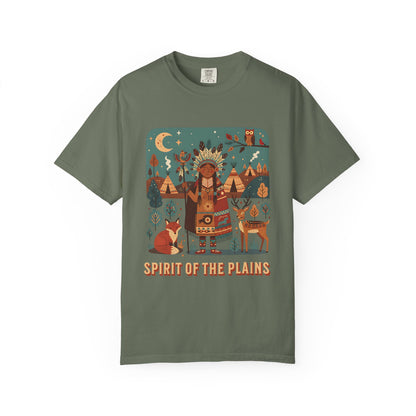 'Spirit of the Plains' T-Shirt — Native-Inspired Spiritual Graphic Tee