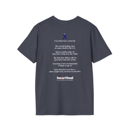 Dark Blue Strong T-Shirt — Colorectal Cancer Awareness Support Tee