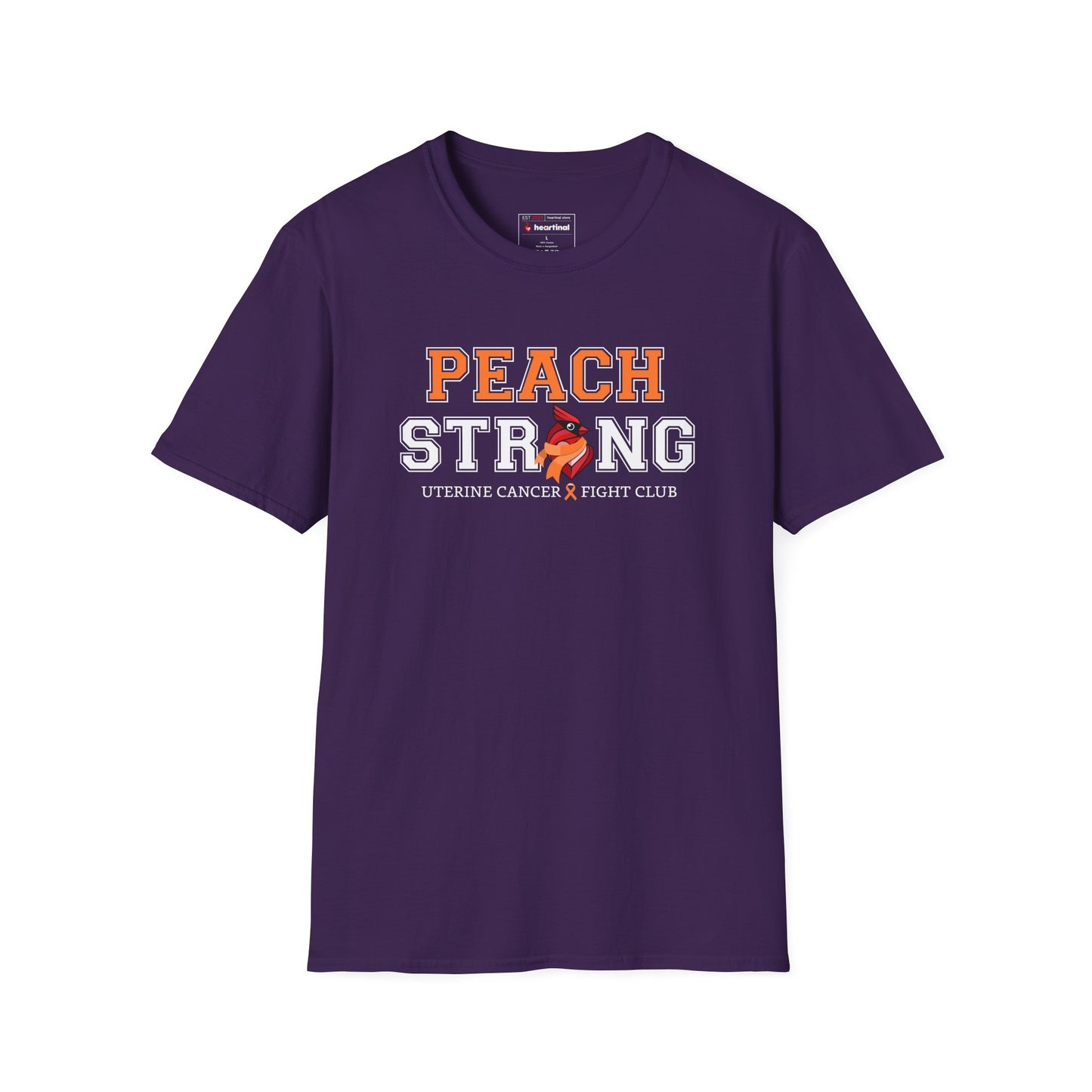 Peach Strong T-Shirt — Uterine Endometrial Cancer Fight Club Awareness Tee