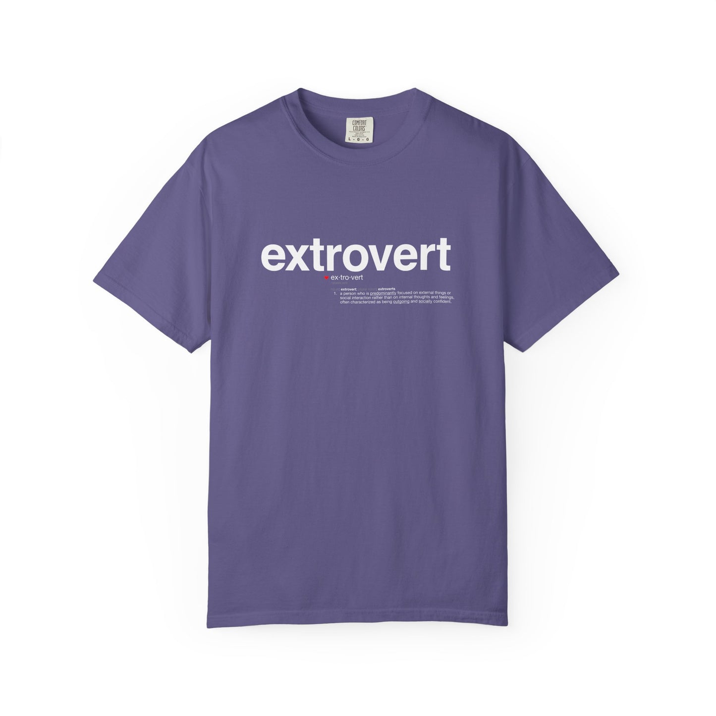Extrovert T-Shirt — "Extrovert" Front + Nutrition Facts Back Graphic Tee