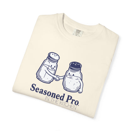 "Seasoned Pro in the Kitchen" T-Shirt — Funny Salt & Pepper Shakers Chef Graphic Tee
