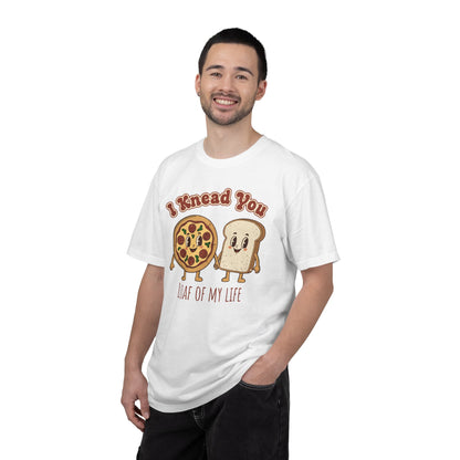 "I Knead You - Loaf of my life" Pizza & Bread T-Shirt — Cute Bakery Pun Tee