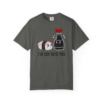 "I'm Soy Into You" T-Shirt — Cute Sushi & Soy Sauce Lovers Couple Graphic Tee