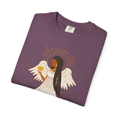 "Love.Hope.Faith. Never give up" T-Shirt - Perseverence Angel Graphic Tee