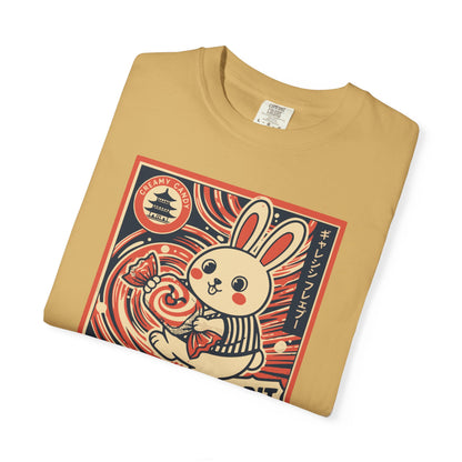 "Galaxy Rabbit" Milk Candy Graphic T-Shirt — Cute Japanese Anime Bunny Tee