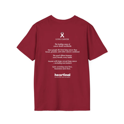 White Ribbon Strong T-Shirt — Lung Cancer Fight Club Awareness Tee