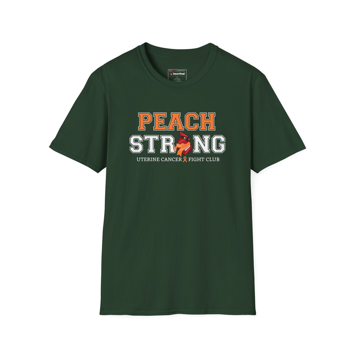 Peach Strong T-Shirt — Uterine Endometrial Cancer Fight Club Awareness Tee