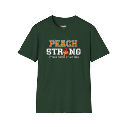 Peach Strong T-Shirt — Uterine Endometrial Cancer Fight Club Awareness Tee